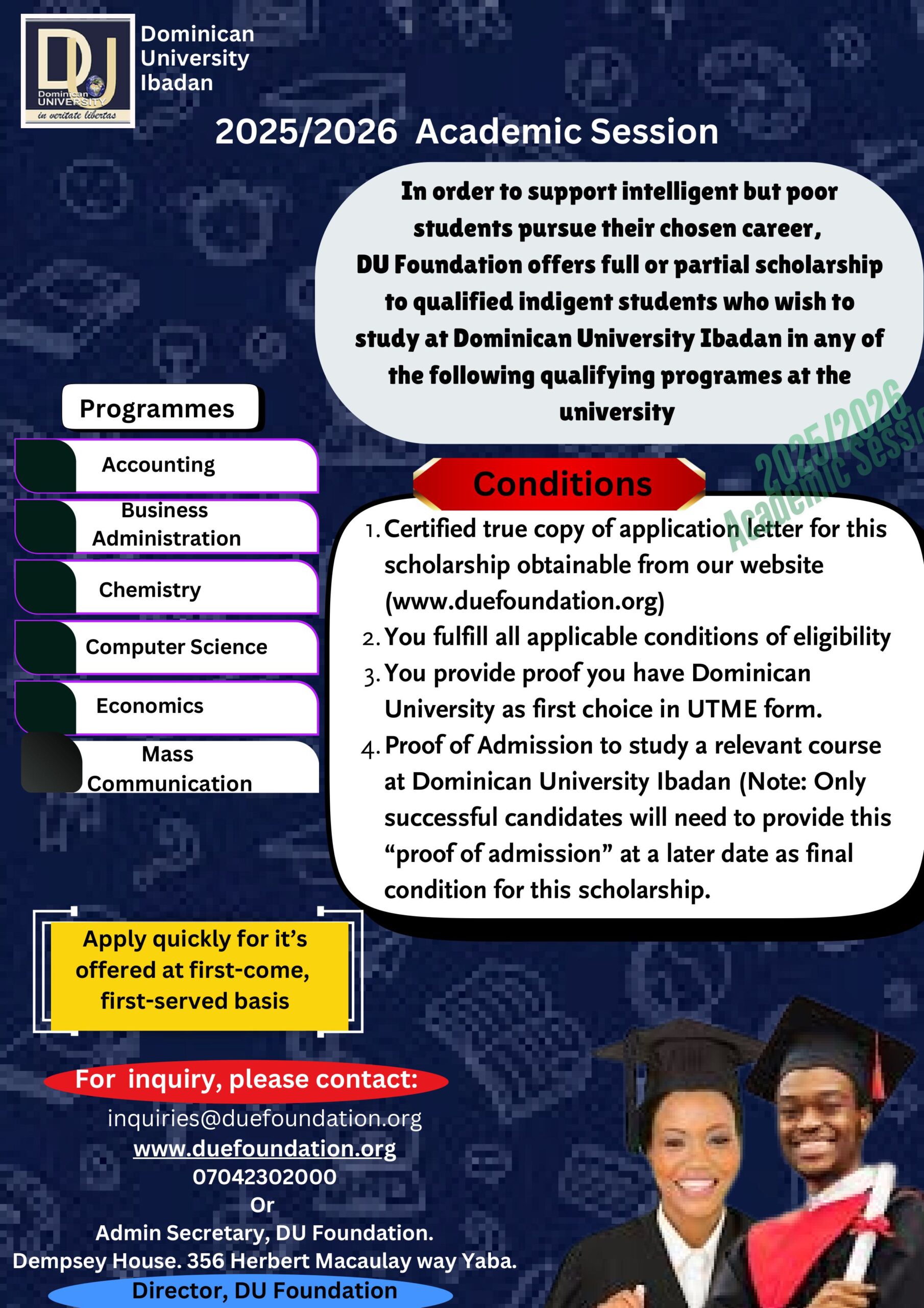 Scholarship flyer